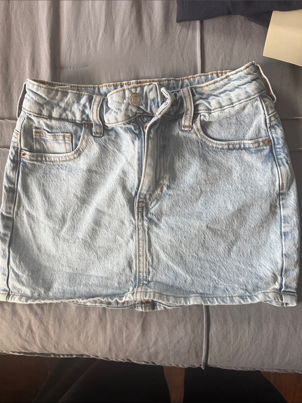 PacSun Light Blue Denim Mini Skirt